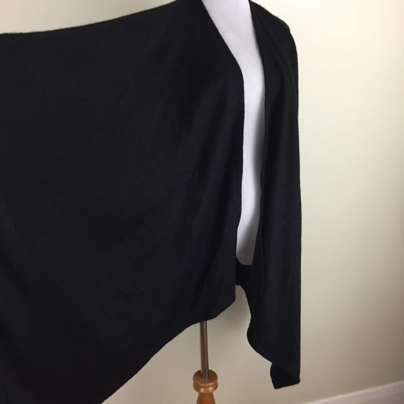 NWT ISABEL by Ingrid & Isabel Maternity Black Cozy Shawl Knit Open Cardigan O/S - Picture 5 of 7